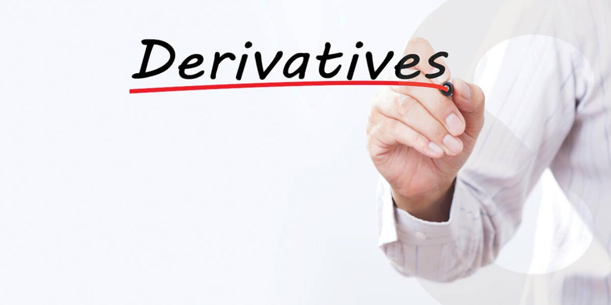 A person writing "Derivatives"