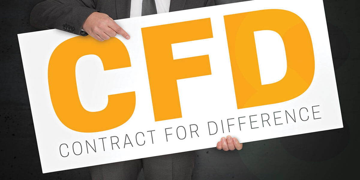 'CFD - Contract for Difference' written on a white sheet