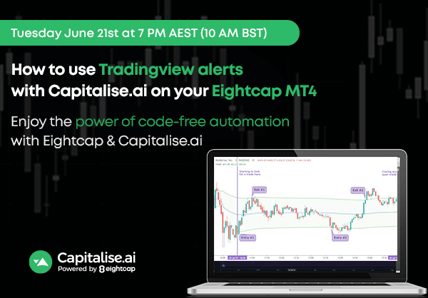 21.06.22 | How to use TradingView alerts with Capitalise.ai on your Eightcap MT4 account
