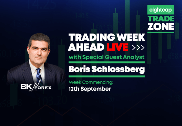 Trade Zone Week Ahead Live with Boris Schlossberg (BKForex): 12th – 16th September