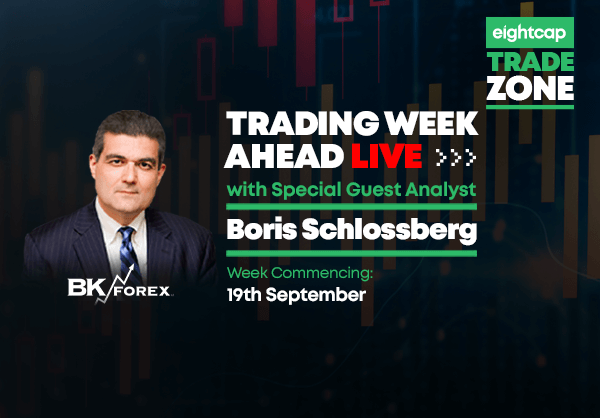 Trade Zone Week Ahead Live with Boris Schlossberg (BKForex): 19th – 23rd September